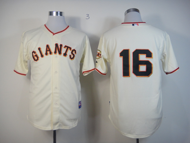 Men San Francisco Giants #16 No name Cream MLB Jerseys->san francisco giants->MLB Jersey